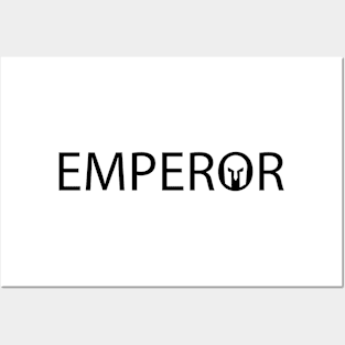 Emperor artistic typography design Posters and Art